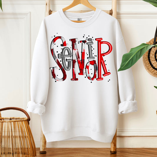 Senior Red Grey Ready to Press Transfer DTF Transfer Sublimation Transfer