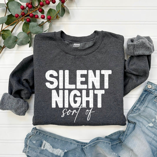 Silent Night Sort Of Ready to Press Transfer DTF Transfer Sublimation Transfer