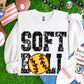 Softball Distressed Ready to Press Instant Peel DTF Transfers Sublimation Transfers
