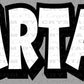 Spartans Black and White Sports Mascot Ready to Press Transfer DTF Transfer Sublimation Transfer