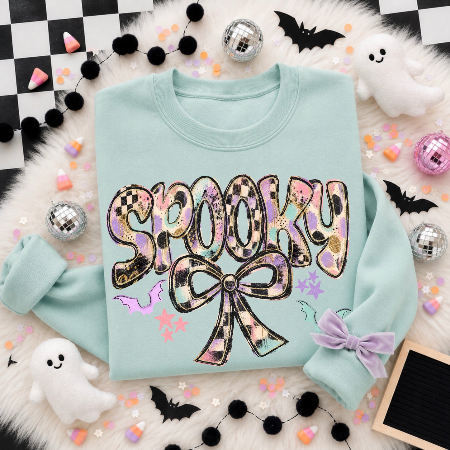 Spooky Bow Halloween Ready to Press DTF Transfers Sublimation Transfers