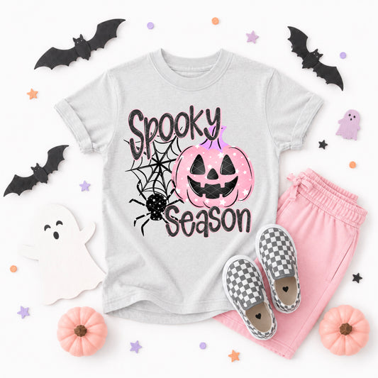 Spooky Season Pink Halloween Ready to Press DTF Transfers Sublimation Transfers