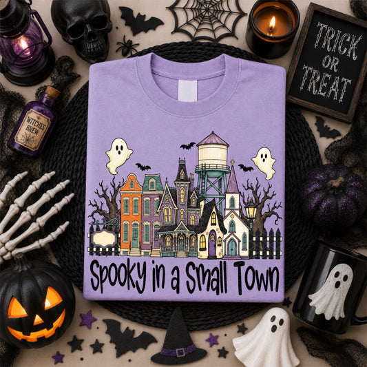 Spooky in a Small Town Halloween Ready to Press DTF Transfers Sublimation Transfers