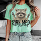 Stay Mad I'm Thriving Raccoon Ready to Press Transfer DTF Transfer Sublimation Transfer