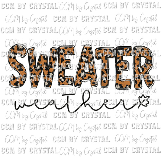 Sweater Weather Christmas Ready to Press Transfer