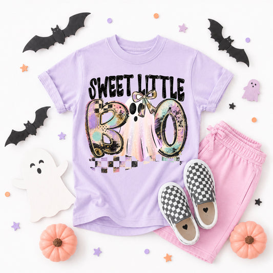 Sweet Little Boo Ghost Halloween Ready to Press DTF Transfers Sublimation Transfers