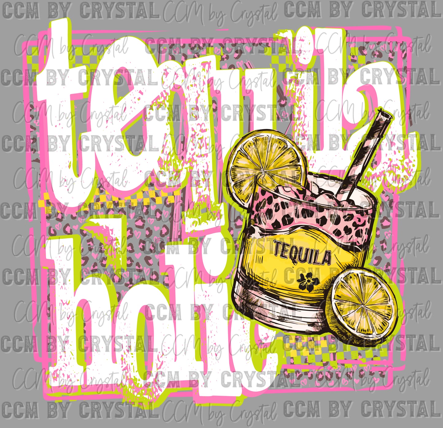 Tequila-holic Ready to Press Transfer DTF Transfer Sublimation Transfer