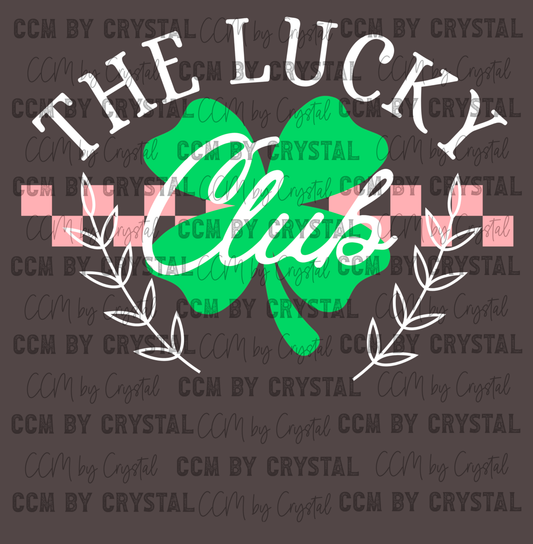 The Lucky Club St Patrick's Day Ready to Press Transfer
