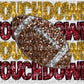 Touchdown Season Football Faux Embroidery Faux Sequins Ready to Press Transfer
