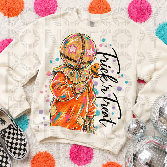 Burlap Mask Horror Girly Stars Halloween T Shirt, Sweatshirt Halloween (Copy) (Copy)