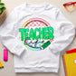 Teacher Life Faux Sequins Ready to Press Transfer
