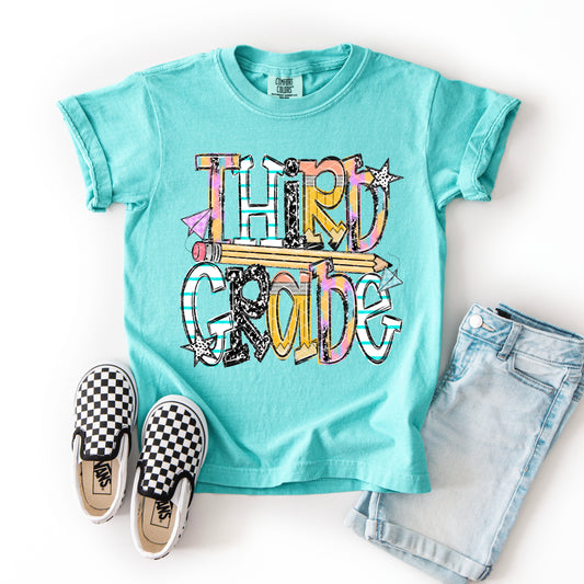 3rd Third Grade Back to School Ready to Press DTF Transfers Sublimation Transfers