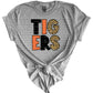 Tigers Block Leopard Print Gildan Softstyle T-Shirt