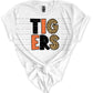 Tigers Block Leopard Print Gildan Softstyle T-Shirt