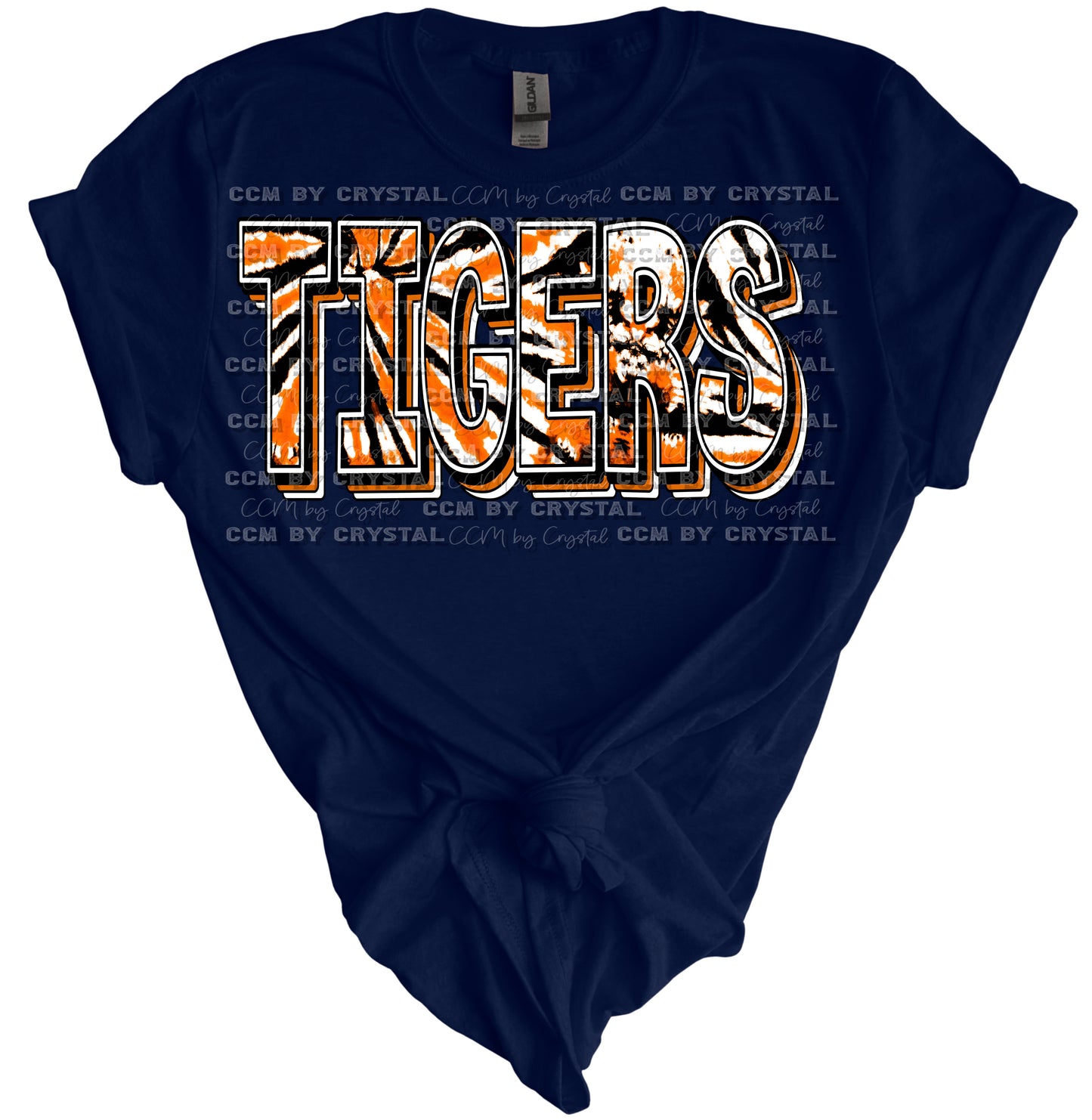 Goliad Tigers Tie Dye Gildan Softstyle T-Shirt