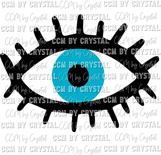 Turkish Evil Eye Background Faith Christian Ready to Press Transfer