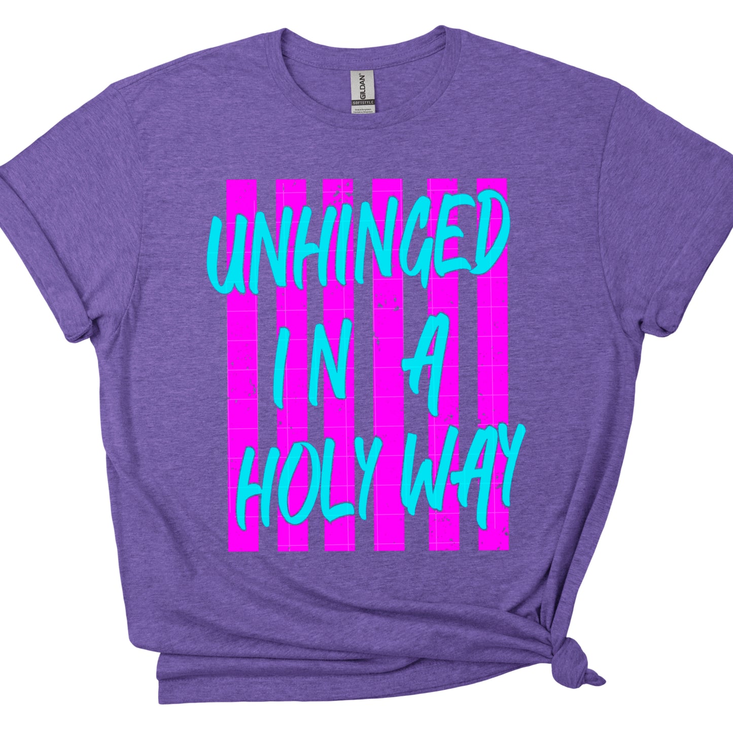 Unhinged in a Holy Way Faith Religious DTF Transfer Sublimation Transfer