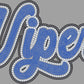 Vipers Approximately 11" wide Spangle Transfer