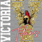 V Victoria Titans Faux Glitter Ready to Press Instant Peel DTF Transfers