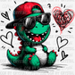 Valentine's Day Dino Ready to Press Transfer
