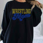 Wrestling Mom 11" Wide 2- Color Spangle Ready to Press Spangle Transfer Sparkle Bling