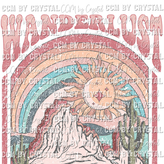Wanderlust Grunge Ready to Press Transfer