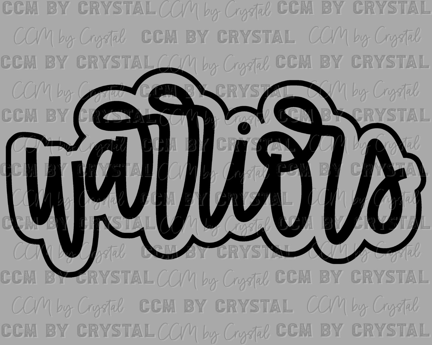 Warriors Doodle Ready to Press Transfer DTF Transfer Sublimation Transfer