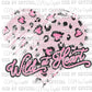 Wild At Heart Pink Leopard Print Ready to Press Transfer