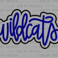 Wildcats Doodle Ready to Press Transfer DTF Transfer Sublimation Transfer
