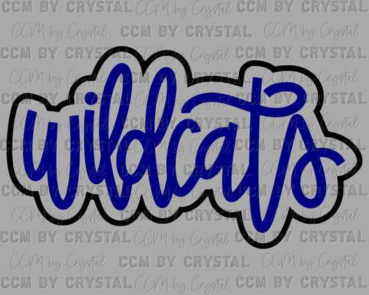 Wildcats Doodle Ready to Press Transfer DTF Transfer Sublimation Transfer