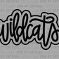 Wildcats Doodle Ready to Press Transfer DTF Transfer Sublimation Transfer