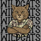 Wildcats Camo Stacked Sports Mascot Ready to Press Transfer DTF Transfer Sublimation Transfer