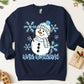 Winter Wonderland Snowman Christmas Ready to Press Transfer Instant Peel DTF Transfer Sublimation Transfer