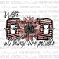 With God All Things Are Possible Pink Flower Print Ready to Press Transfer