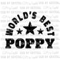 World's Best Poppy Ready to Press Transfer