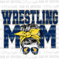 Wrestling Mom Messy Bun Ready to Press Transfer