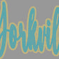 Yorkville 2-Color Approximately 11" wide Spangle Transfer