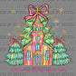 Oh Come Let us Adore Him Christmas Trees Ready to Press Transfer DTF Transfer Sublimation Transfer