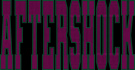 Aftershock 2-Color Approximately 11" wide Spangle Transfer