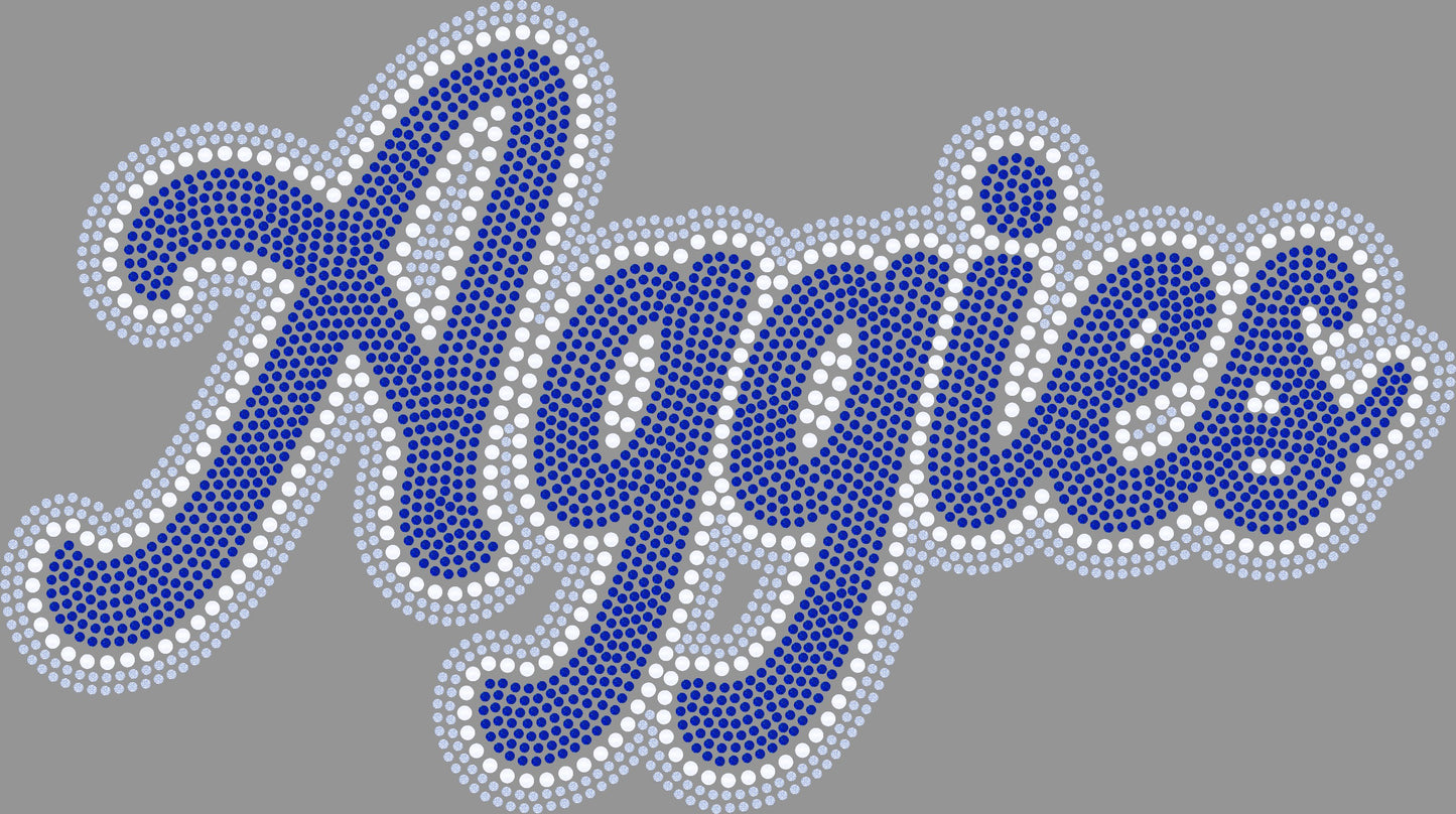 Aggies 11" 3-Color Ready to Press Spangle Transfer Bling Transfer Sparkle Transfer
