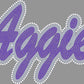 Aggies 11" 3-Color Ready to Press Spangle Transfer Bling Transfer Sparkle Transfer