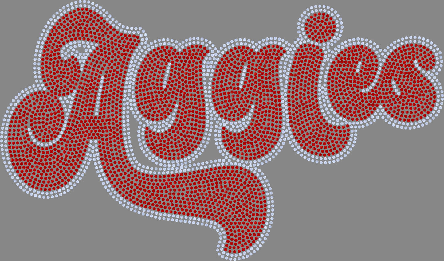 Aggies 2-Color Approximately 11" wide Spangle Transfer