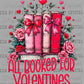 Booked For Valentines Day Books Reading Ready to Press Transfer DTF Transfer Sublimation Transfer