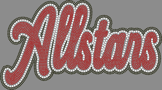 Allstars 11" 3-Color Ready to Press Spangle Transfer Bling Transfer Sparkle Transfer