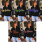 School Mascot With name and Number Quarter Zip Black Sweatshirt