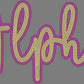 Custom Personalized Name/Mascot Script 11" 2- Color Spangle Transfer
