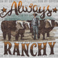 Always Ranchy Ready to Press Transfer DTF Transfer Sublimation Transfer