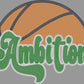 Ambition Basketball Approximately 11" wide Spangle Transfer