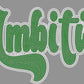 Ambition 2-Color Approximately 11" wide Spangle Transfer