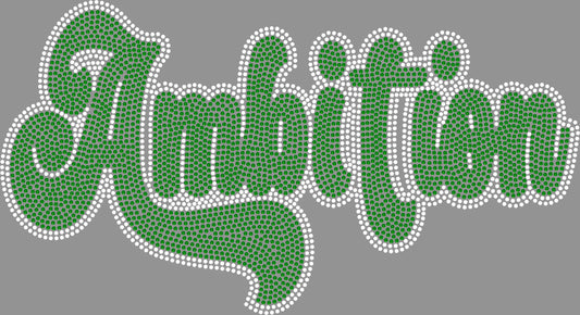 Ambition 2-Color Approximately 11" wide Spangle Transfer